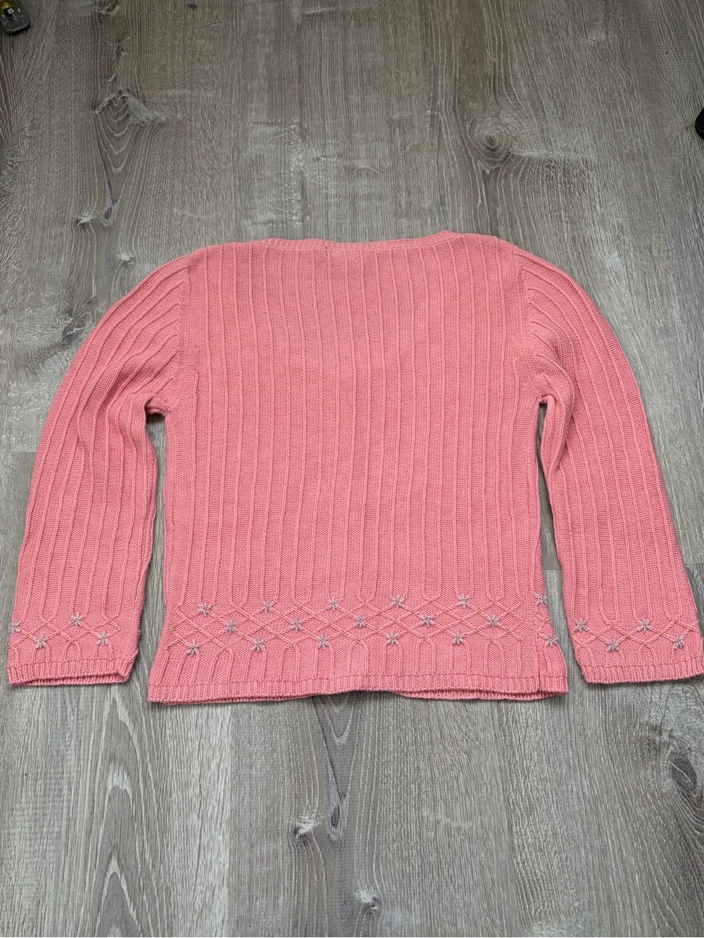 Vintage Betsey Johnson Pink Beaded Cardigan - Picture 2 of 9
